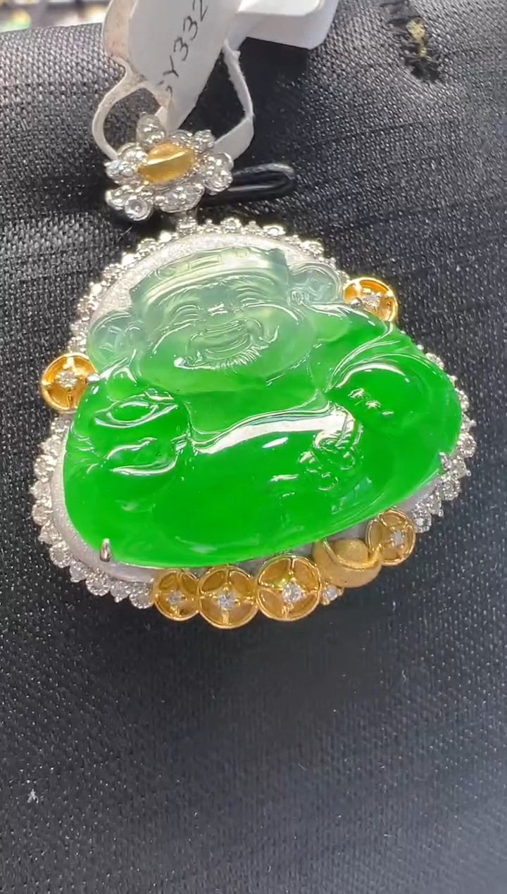 【闪购商品】翡翠吊坠(不含链)18K金镶嵌多样性团购发一件