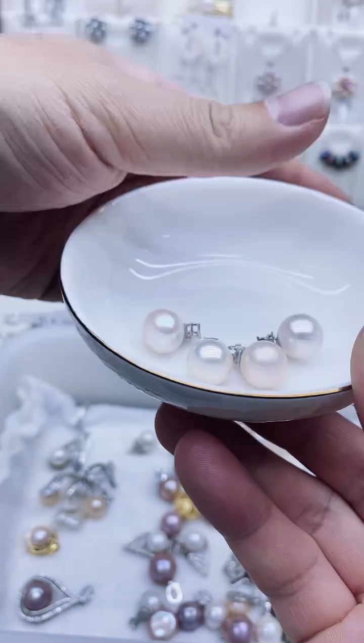 吊坠(不含链)银S925镶嵌淡水珍珠吊坠多样性发其一