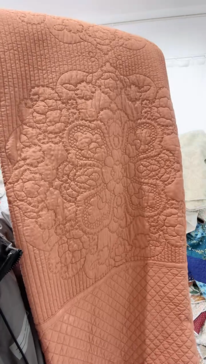 棉230*250纯棉床盖41号微瑕橙色