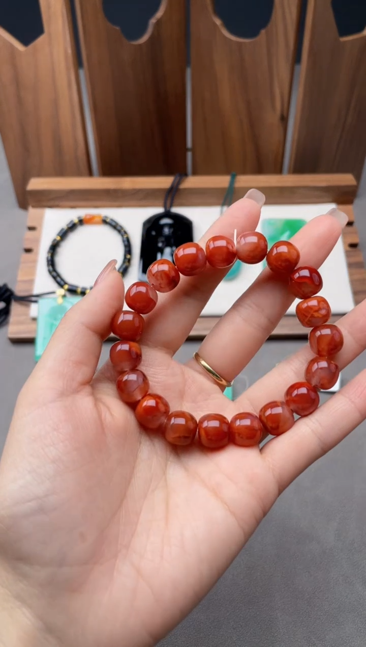 【闪购商品】南红玛瑙手串未镶嵌王朝阳翠语南红手串3