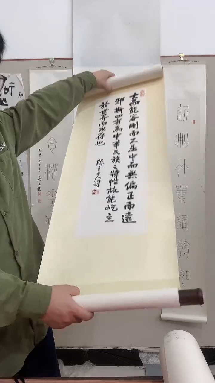 【闪购商品】书法J南老师书法立轴一件 大而能容...