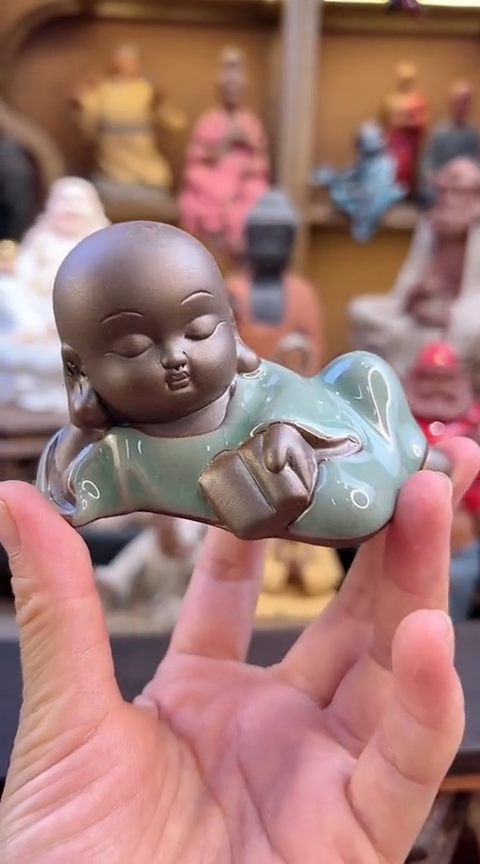 紫砂茶宠器闵茶宠摆件