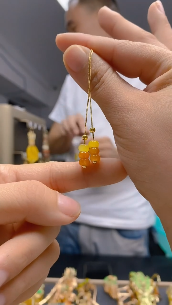 【闪购商品】翡翠耳饰合金475翡翠耳线