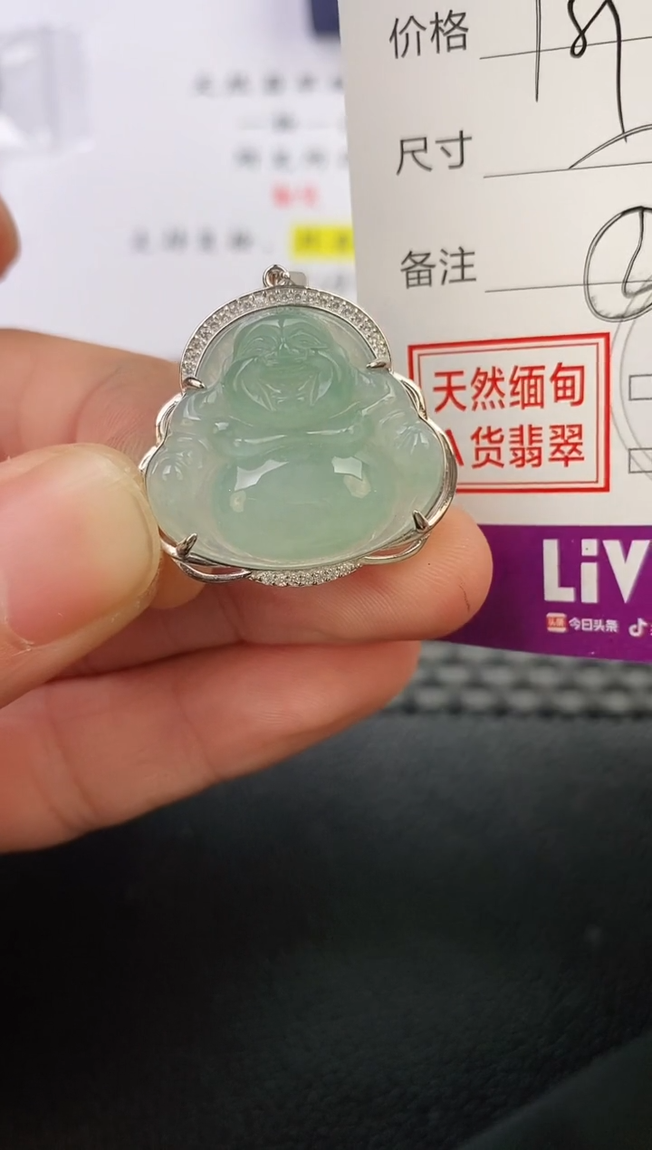 翡翠银S925镶嵌颈饰白****黑挂件