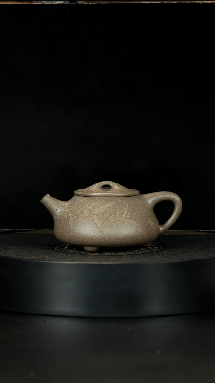 【闪购商品】紫砂茶壶四号井满砂老青段景州石瓢