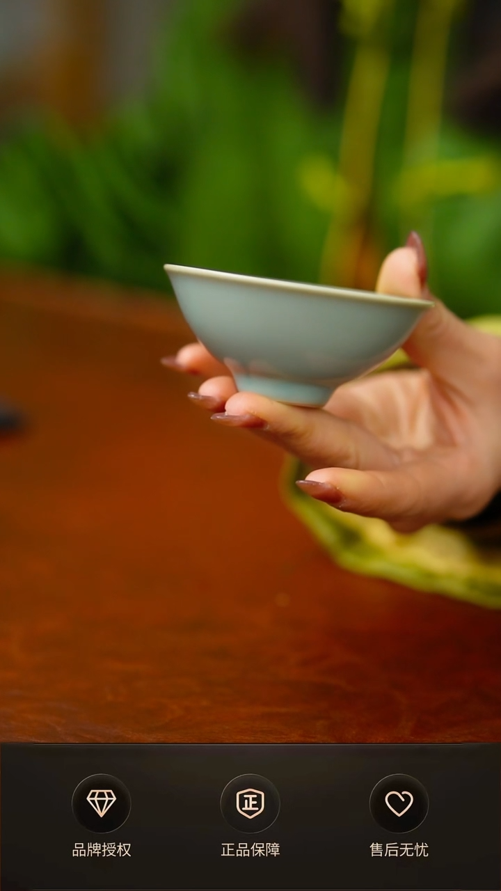 仿古鸡心杯不完美 不开片 简装