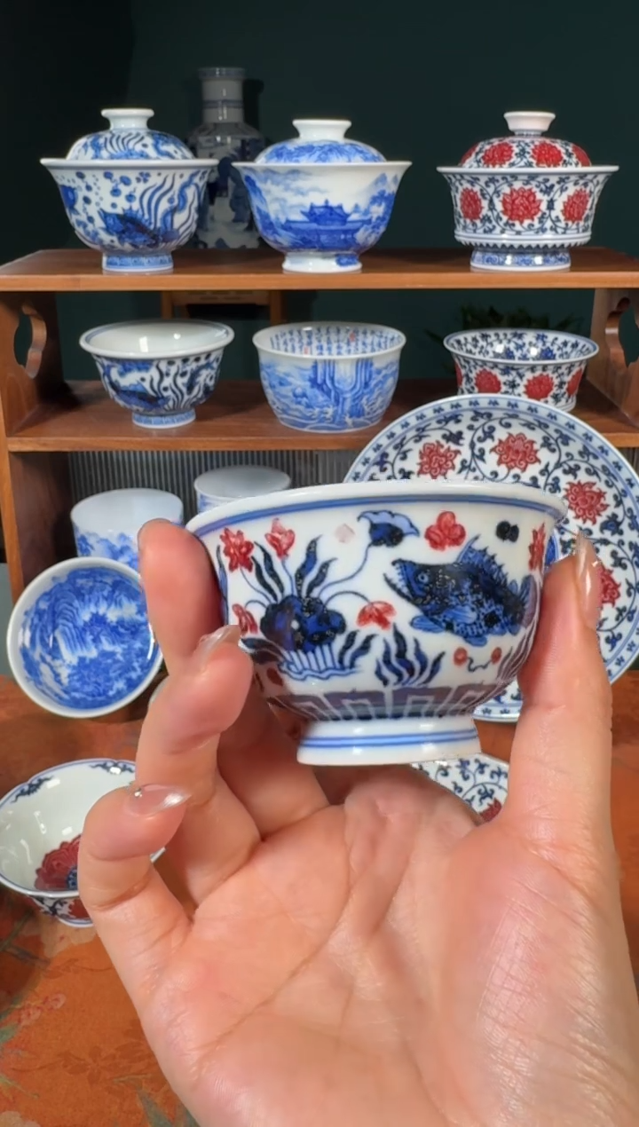 【闪购商品】杯永明尚玩鱼藻小压手