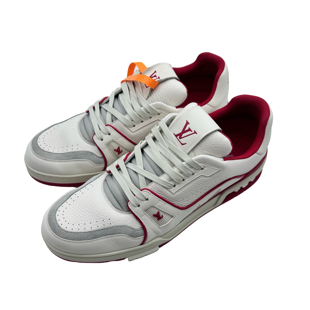 95新 LouisVuitton/路易威登 10码44码白红水泥trainer98新vv645