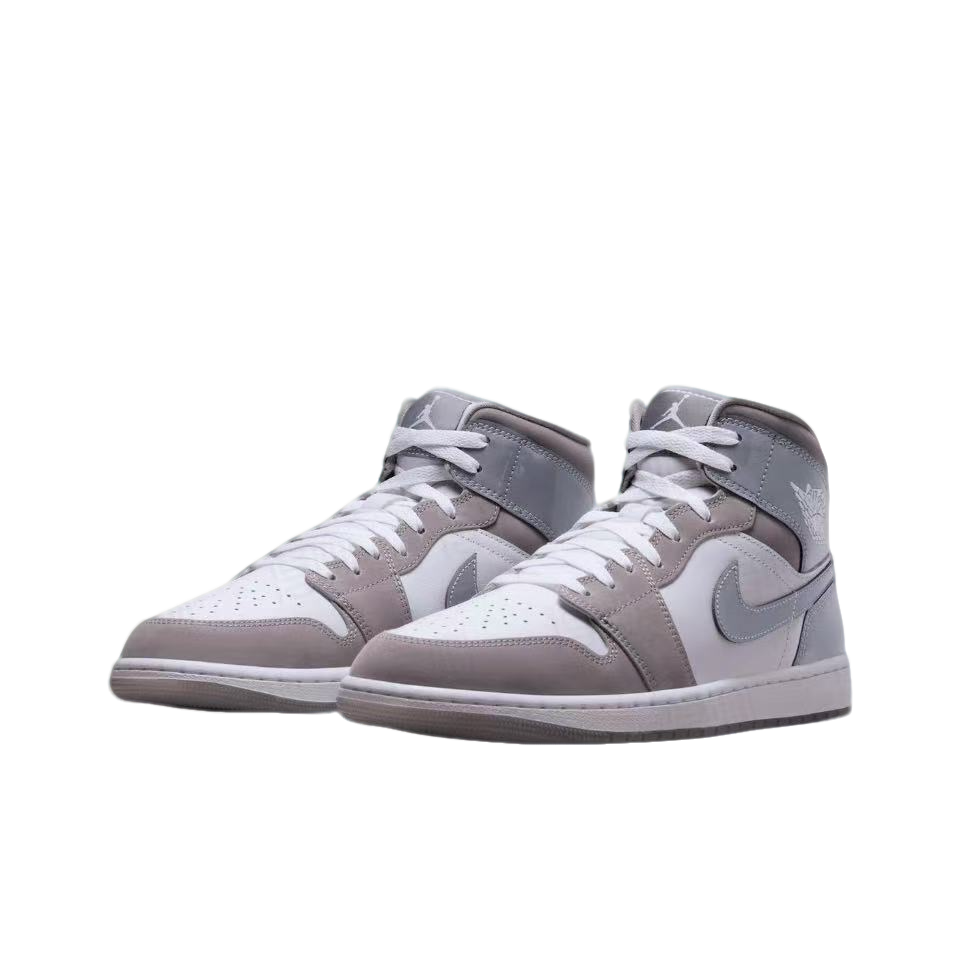 NIKE/耐克AJ1 MiD灰白新品中邦门店新品男复古篮球鞋HF3216100*JX