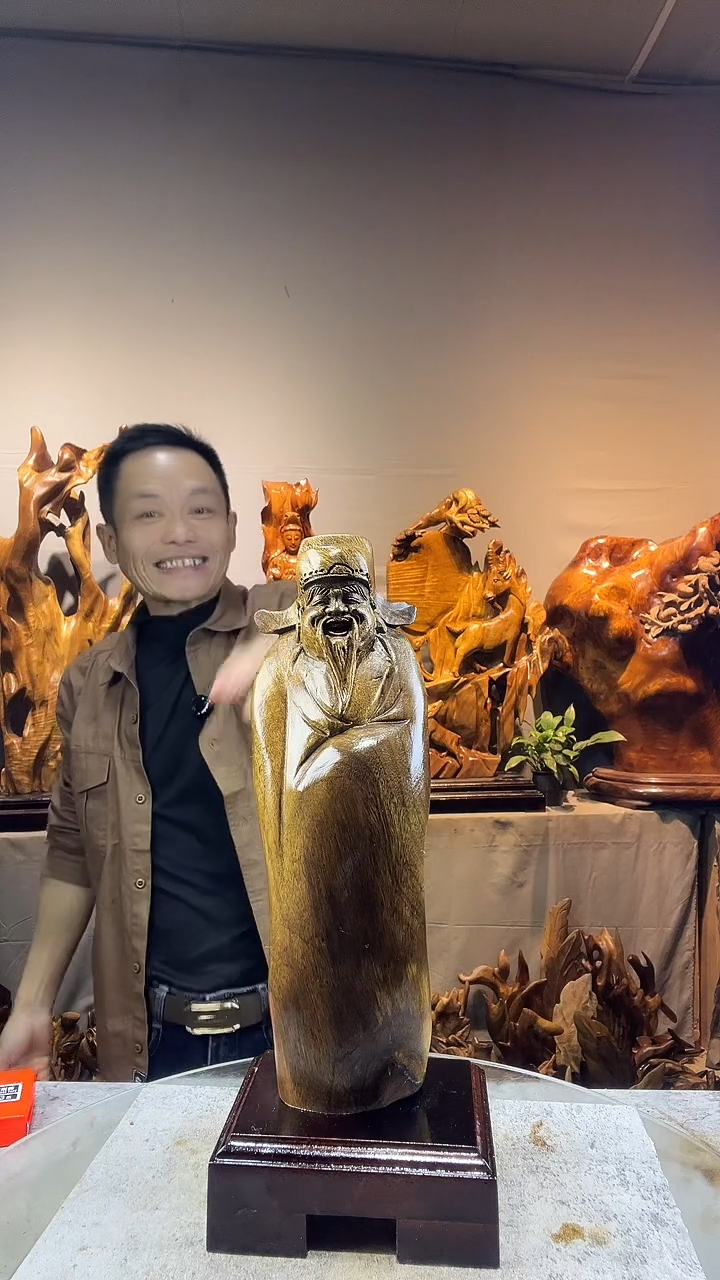 金丝楠广****木小叶桢楠随行摆件66