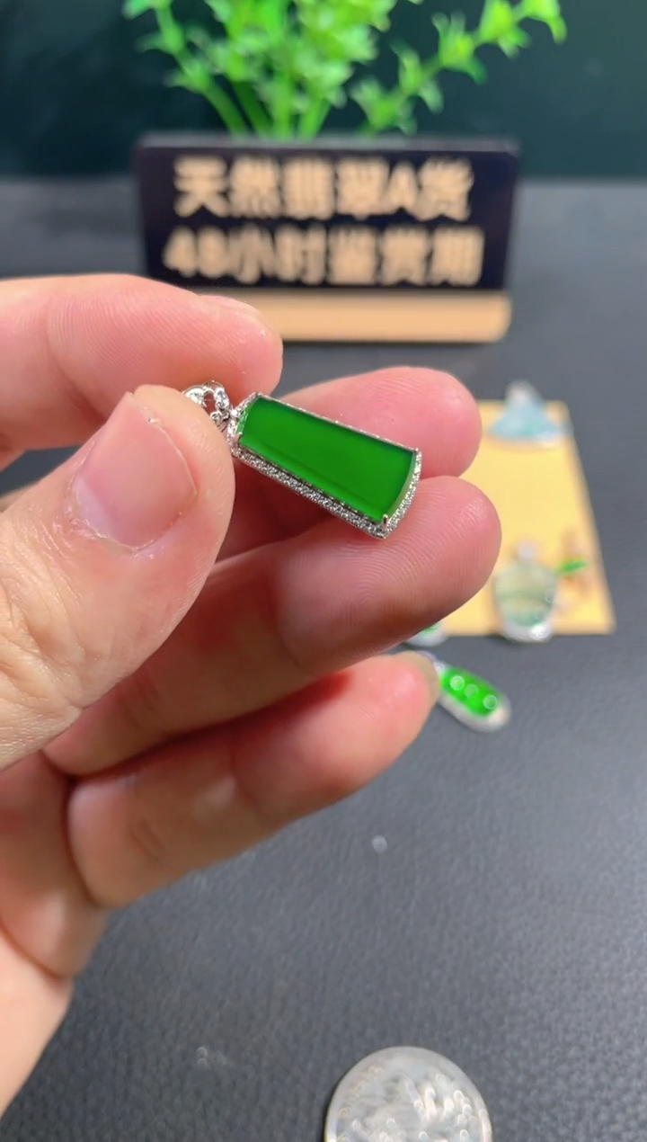 【闪购商品】翡翠颈饰18K金镶嵌翡翠