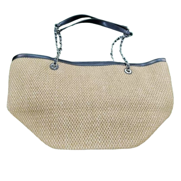 TOLEX2025新款草编小时尚百搭女包杏色30cm