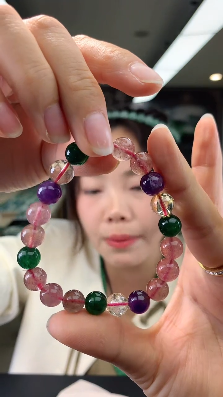 【闪购商品】石英质玉手链未镶嵌手串