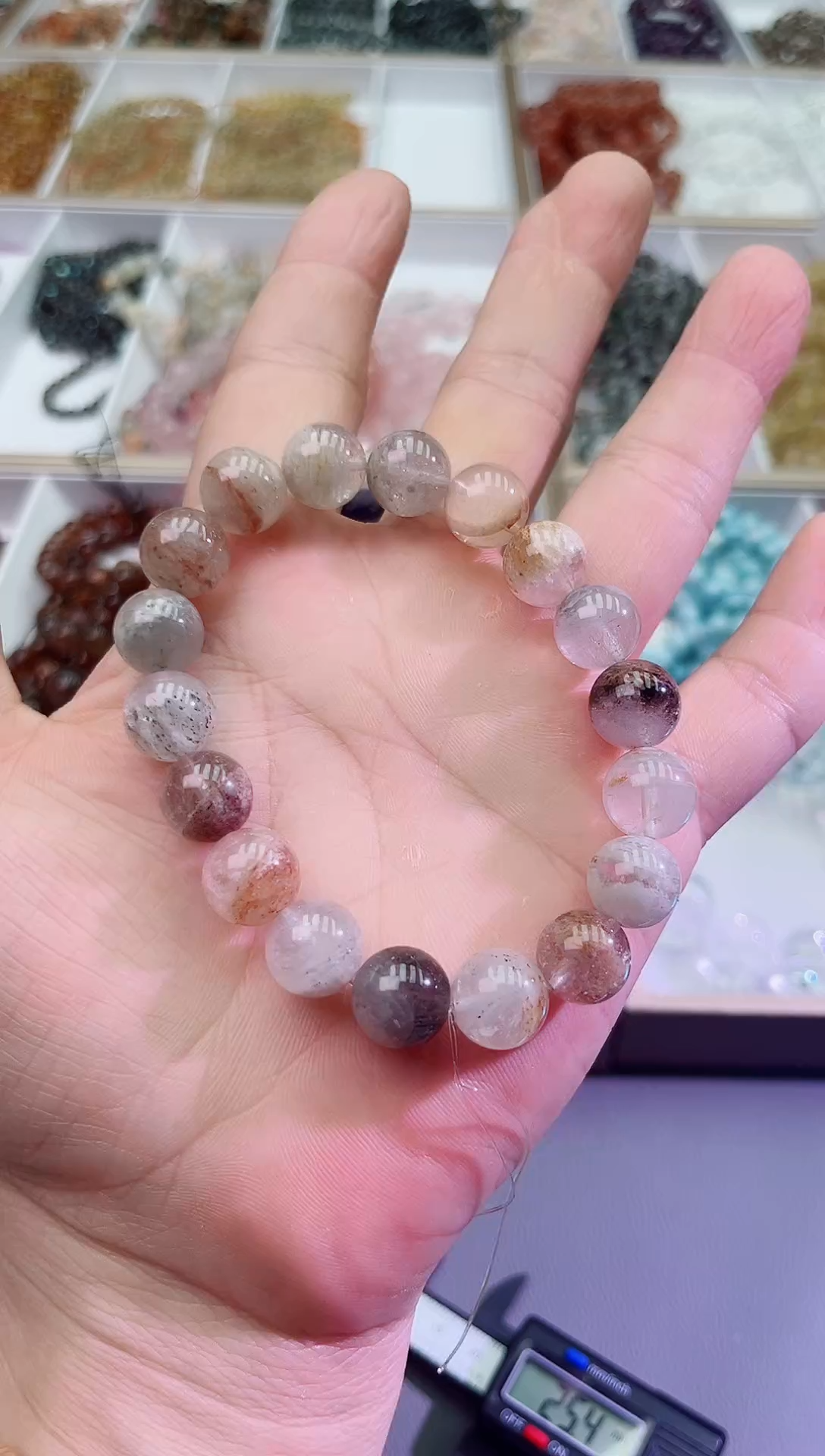 水晶手链未镶嵌绿幽灵手串