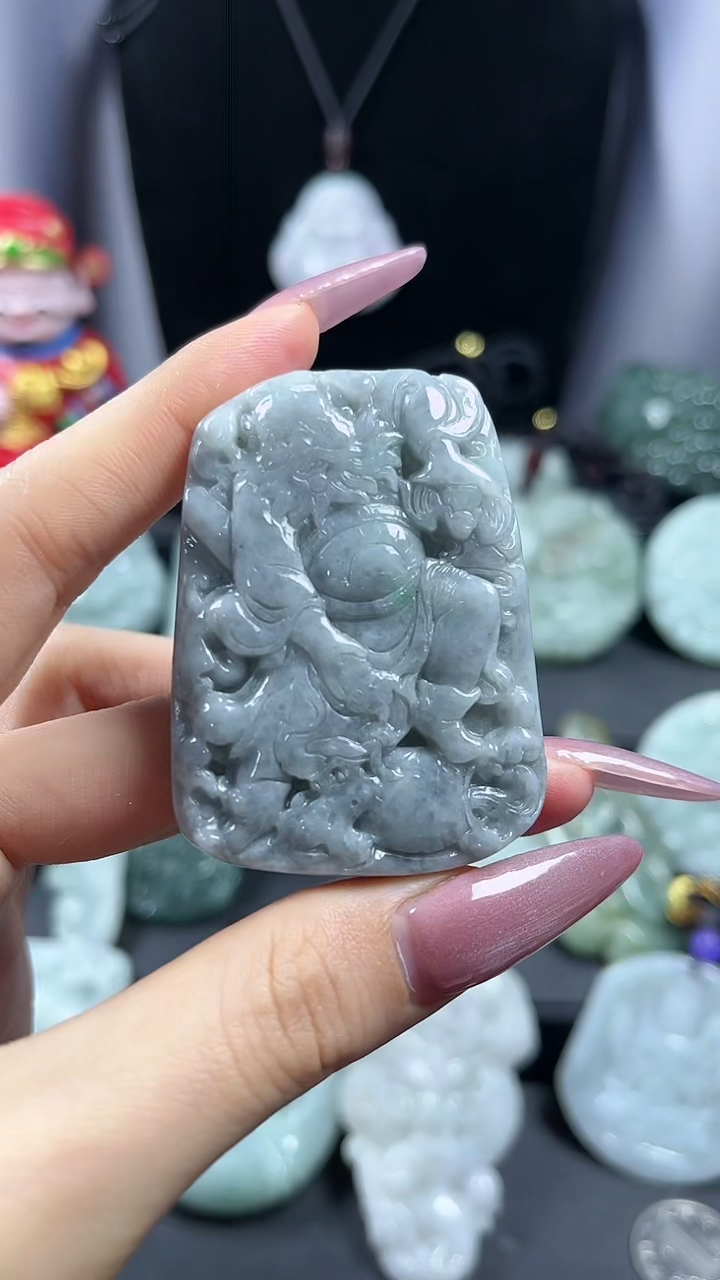 【闪购商品】翡翠颈饰未镶嵌钟馗