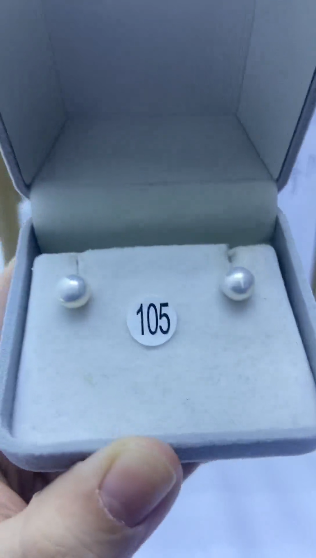 银S925镶嵌耳饰淡水珍珠1****3105