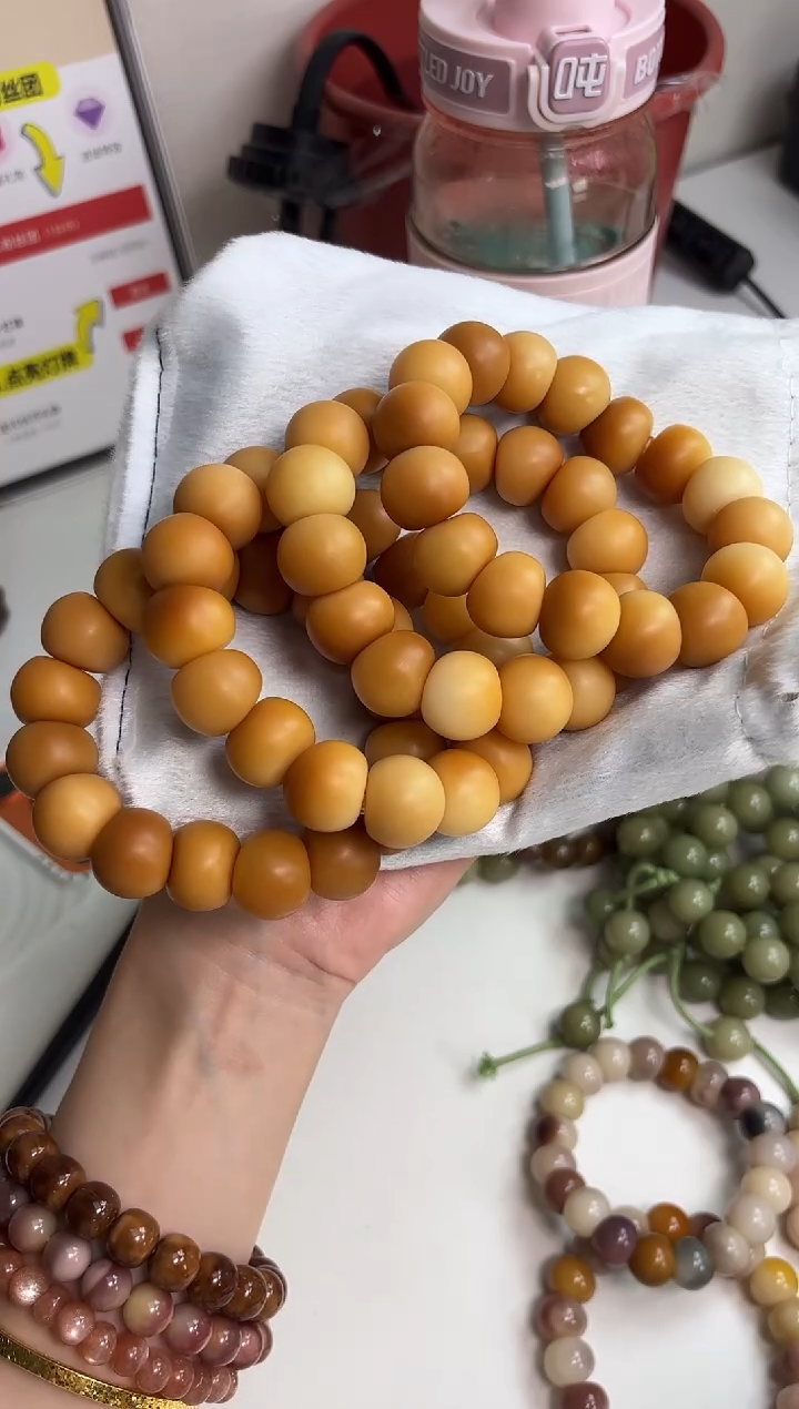 手串菩提根/象牙果沐b79干磨风化蒜瓣大肠18mm手串