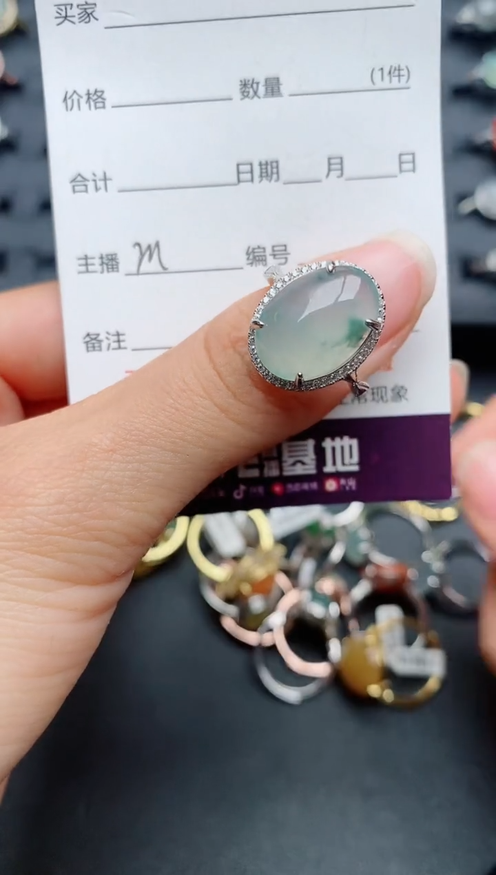 【闪购商品】翡翠戒指银S925镶嵌............
