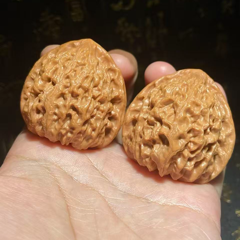 文玩核桃把件金牛边41