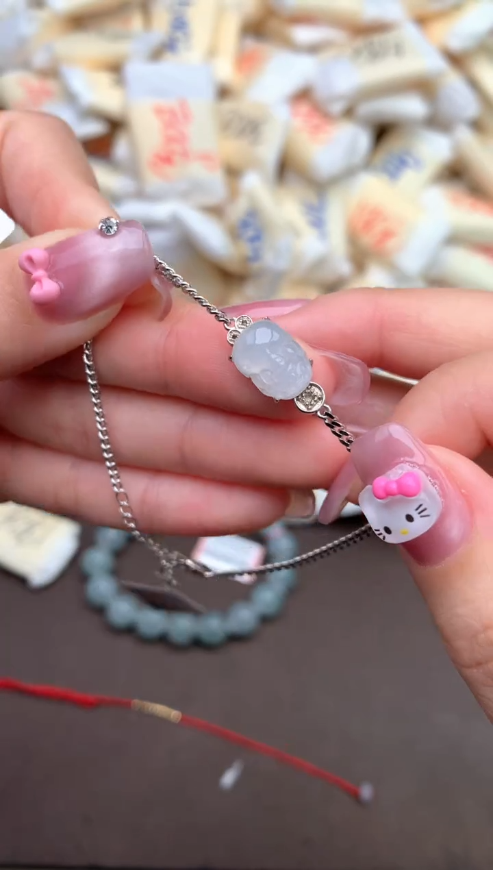 【闪购商品】翡翠手链银S925镶嵌一