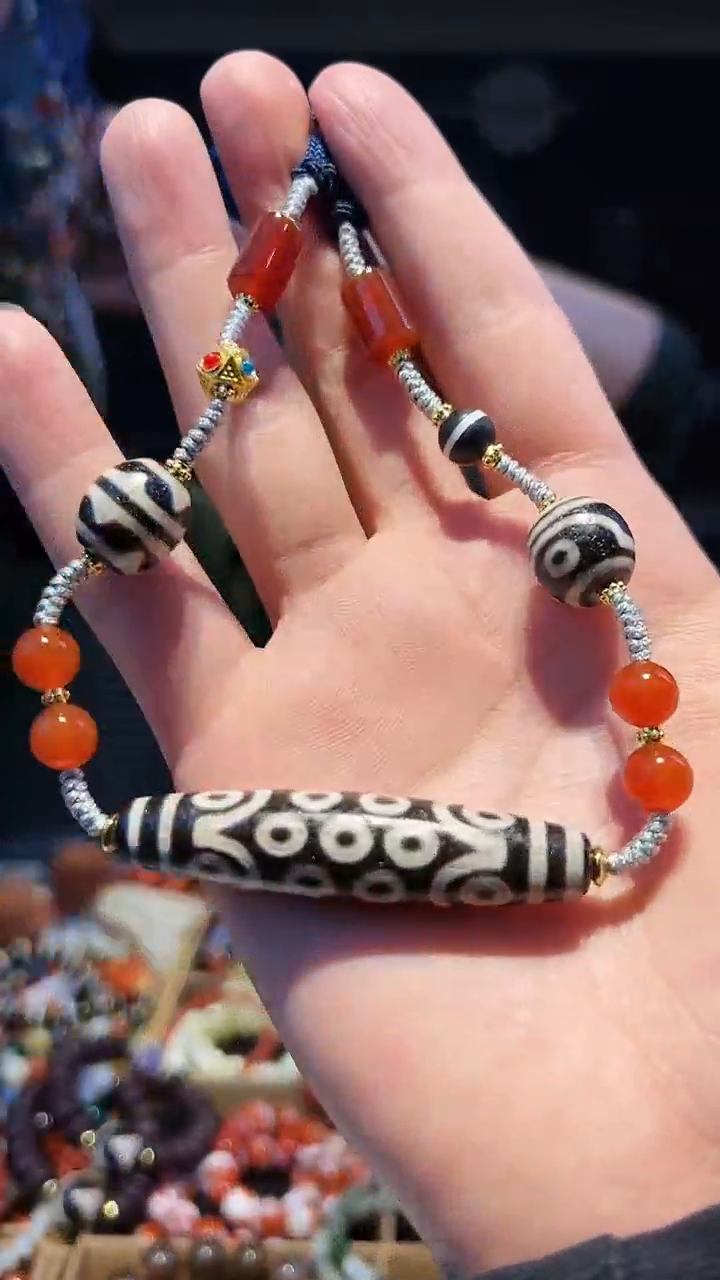 【闪购商品】玛瑙/玉髓手串未镶嵌挂饰21长