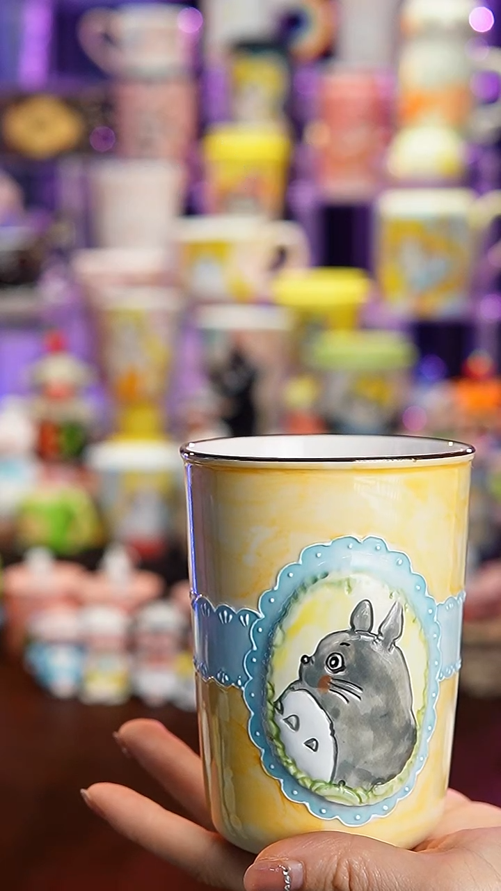 杯子瓷A92景德镇手工手绘杯子摆件