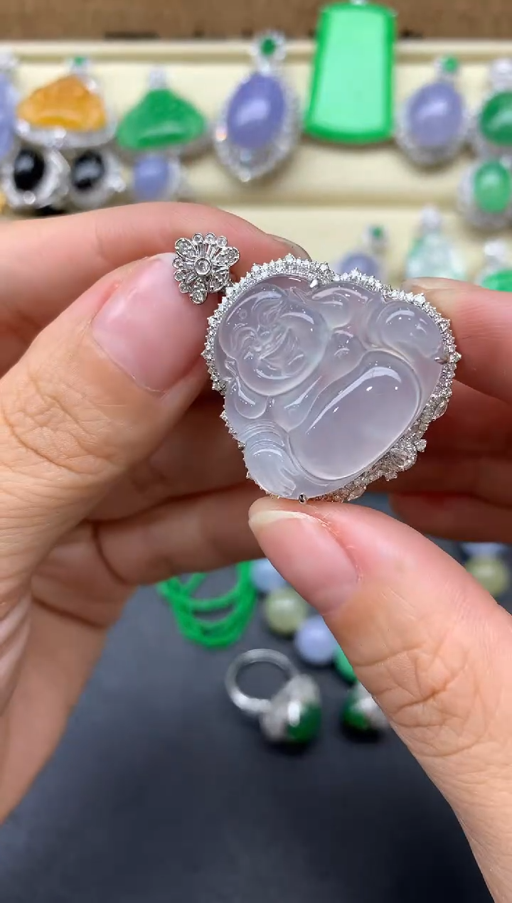 【闪购商品】翡翠颈饰18K金镶嵌743-中国好珍宝