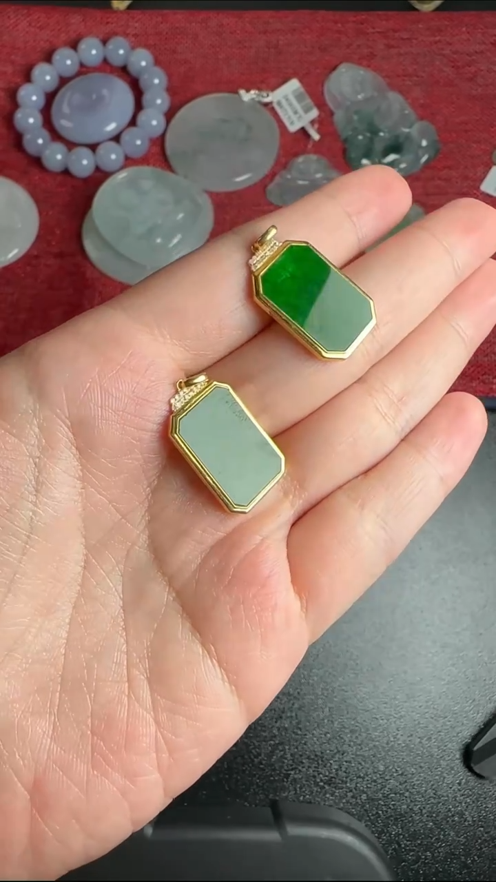 【闪购商品】翡翠颈饰18K金镶嵌WY0214256多样性发一