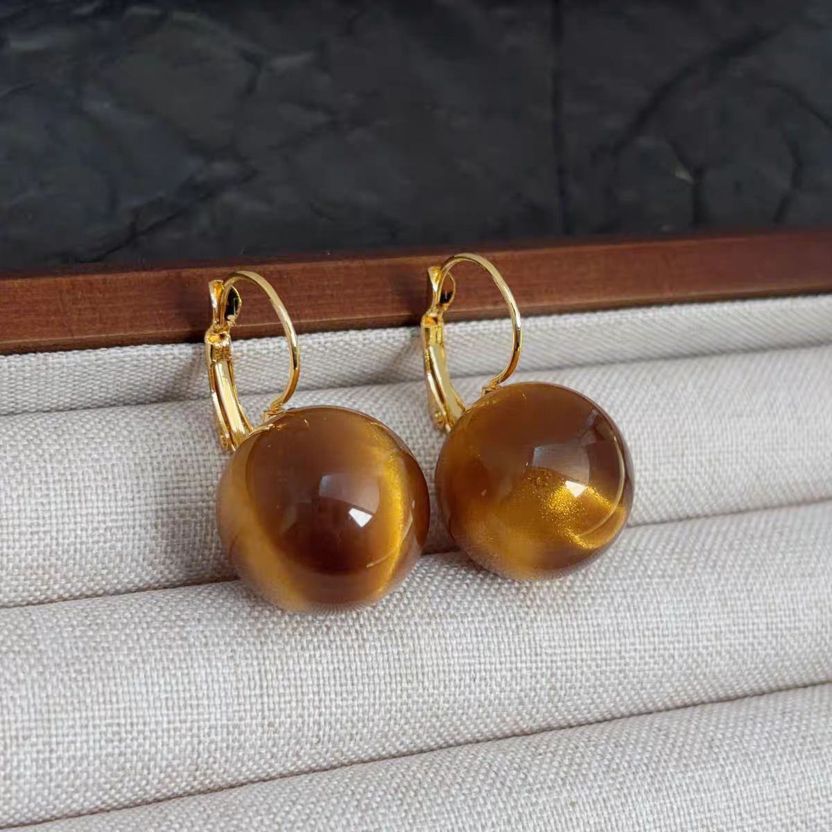 铜合金耳饰 气质轻奢百搭简约优雅精致网红设计师耳环F3201