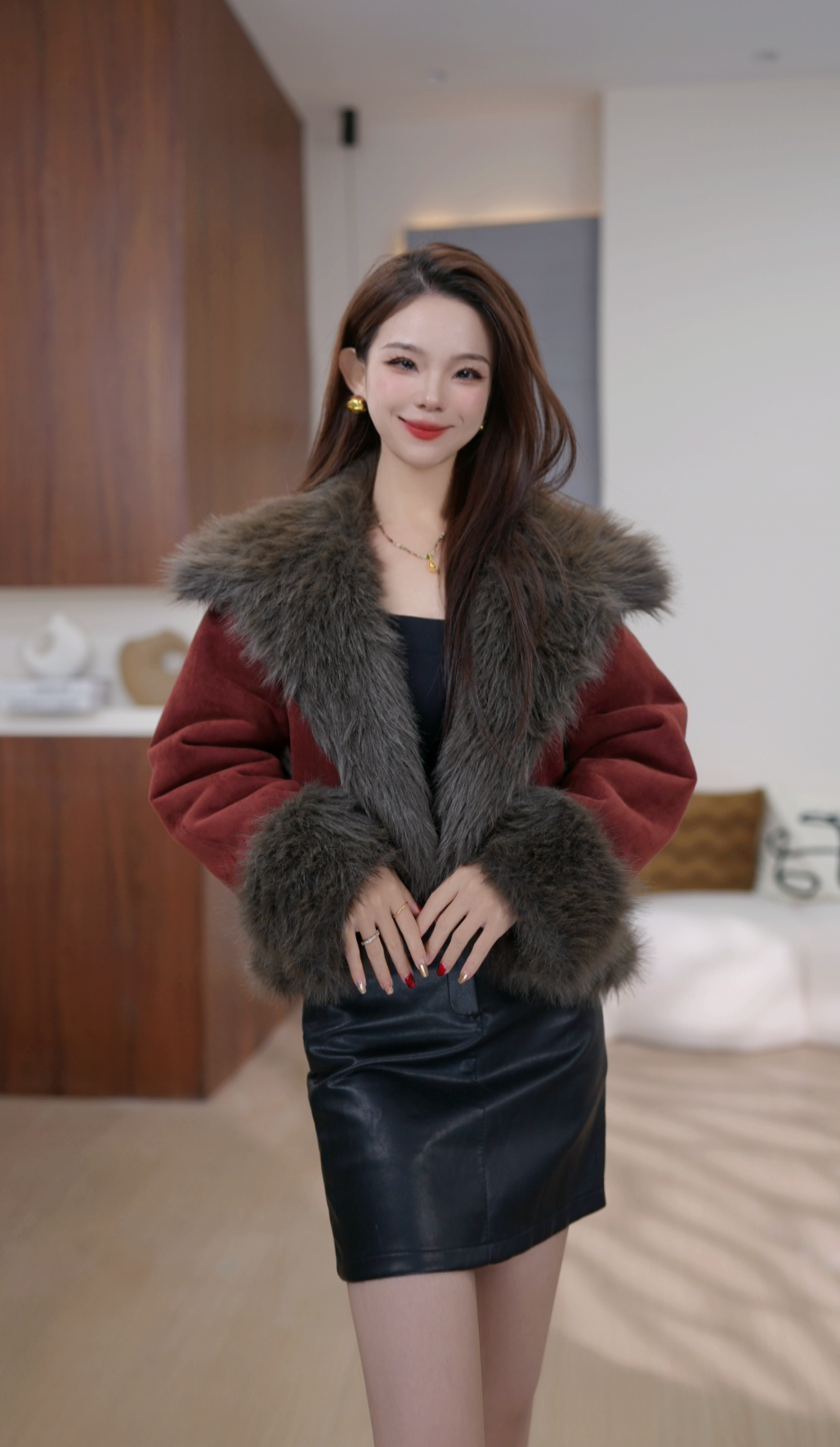 现货短外套通勤风冬季女气质加厚时尚小香风短款秋冬761-姗姗1