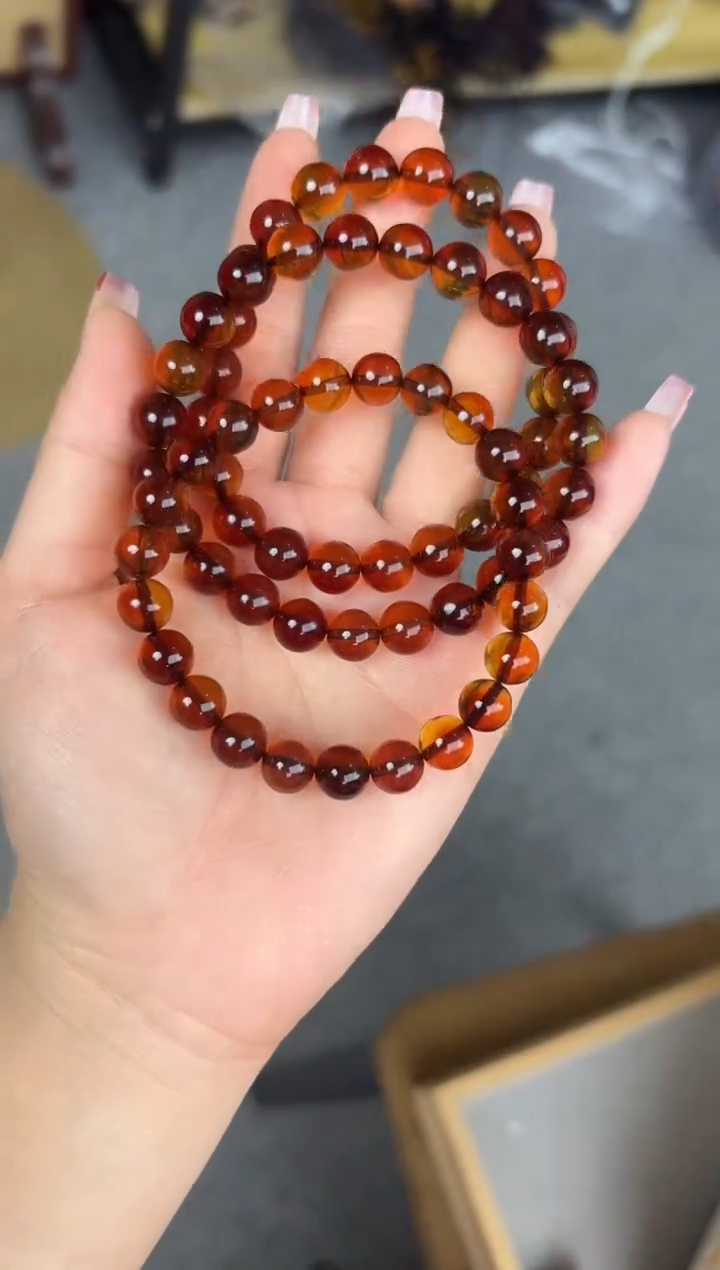 【闪购商品】琥珀裸石未镶嵌蜜蜡手串多样性发一条