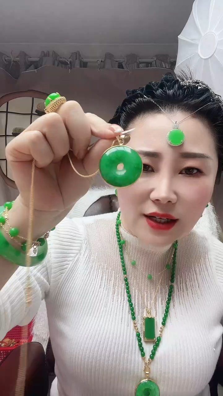 【闪购商品】翡翠颈饰14K金镶嵌X27号