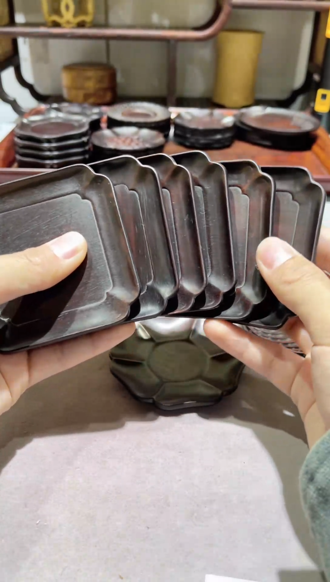 【闪购商品】木精品木雕方盘精工细作