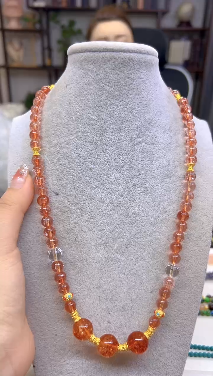 未镶嵌项链水晶DIY款X609