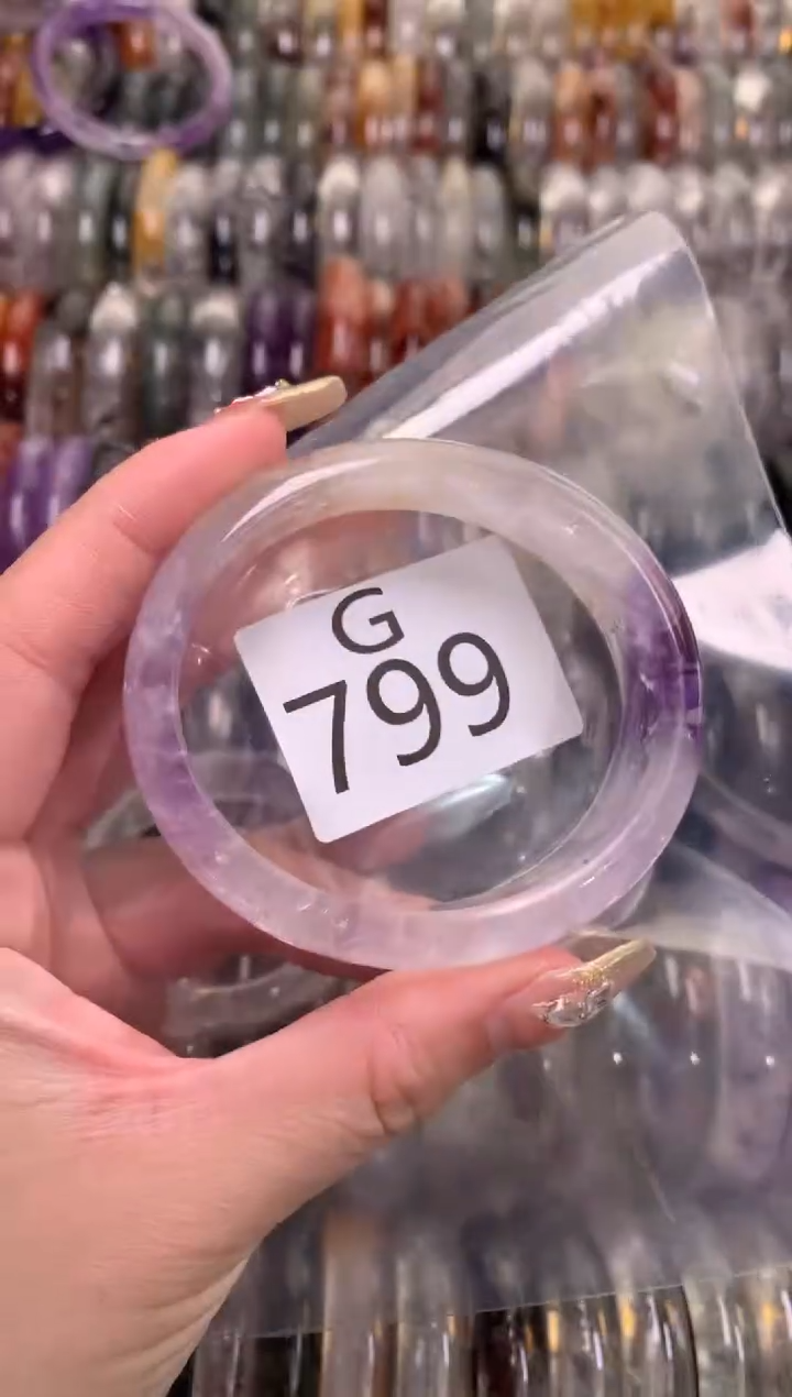 【闪购商品】紫晶水晶手镯未镶嵌799-55