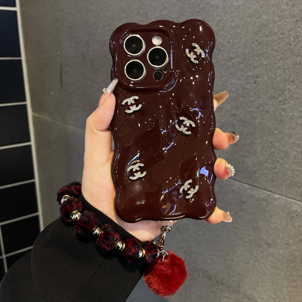 适用苹果手机壳16防摔iphone15个性14珠光白13轻奢16pro max手链