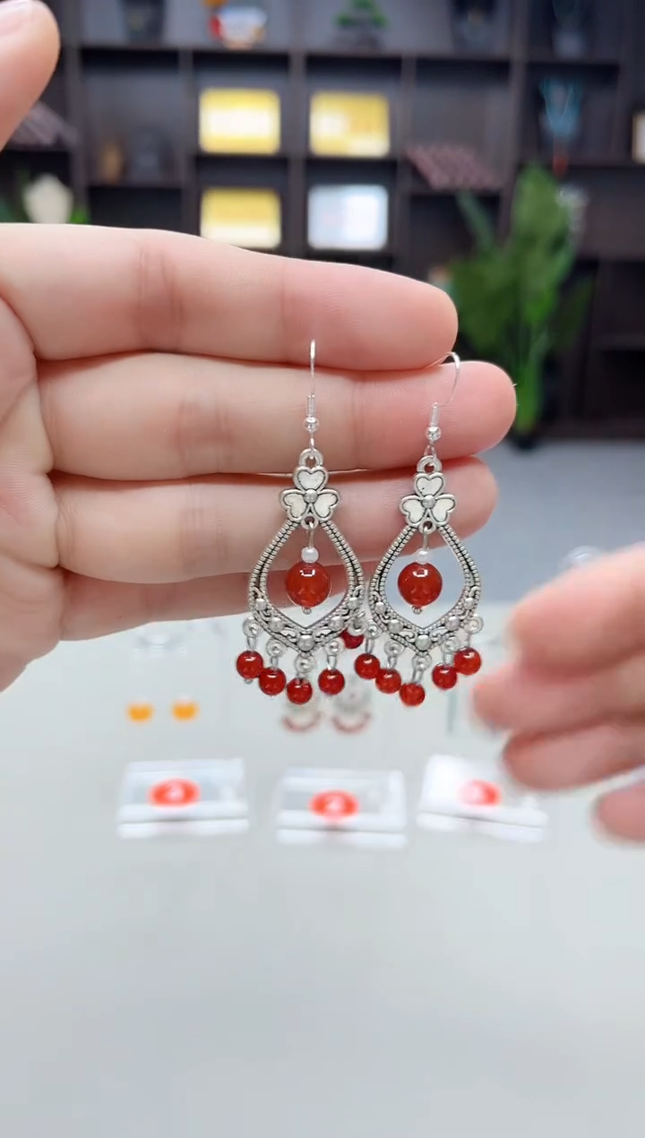 未镶嵌耳饰玛瑙/玉髓103000