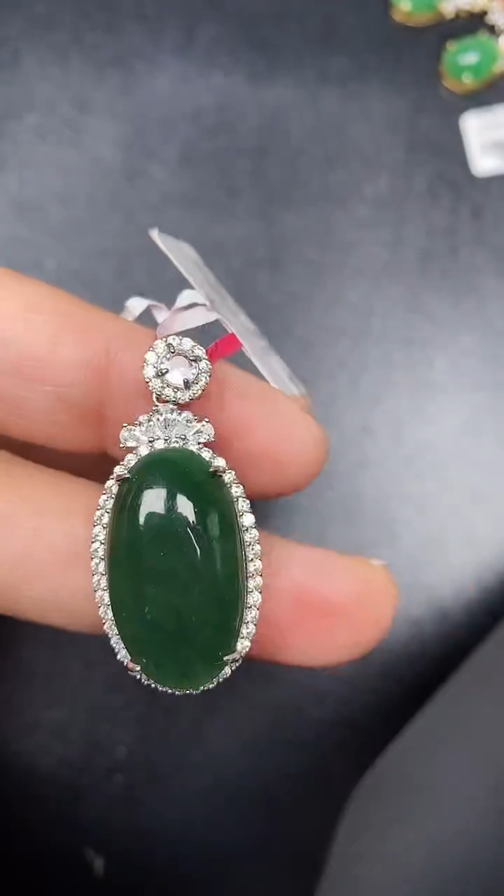 银S925镶嵌戒指翡翠1560