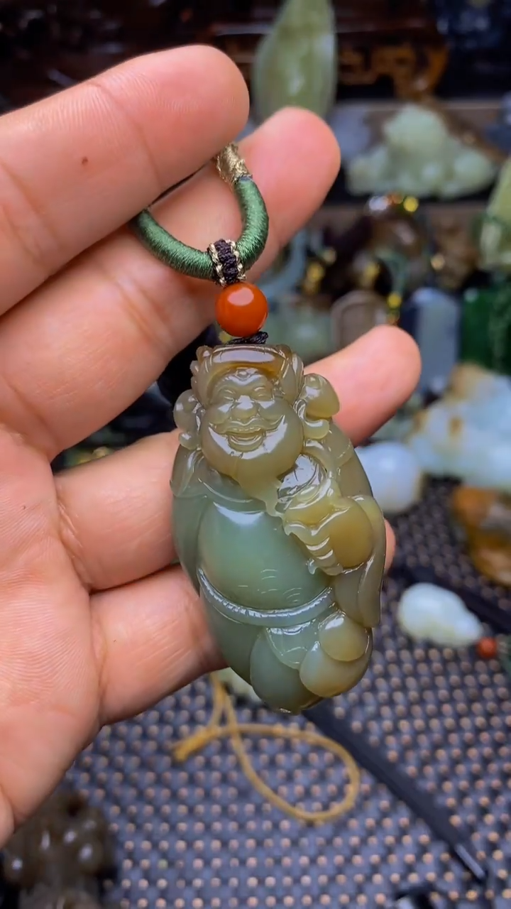 和田玉未镶嵌挂件1