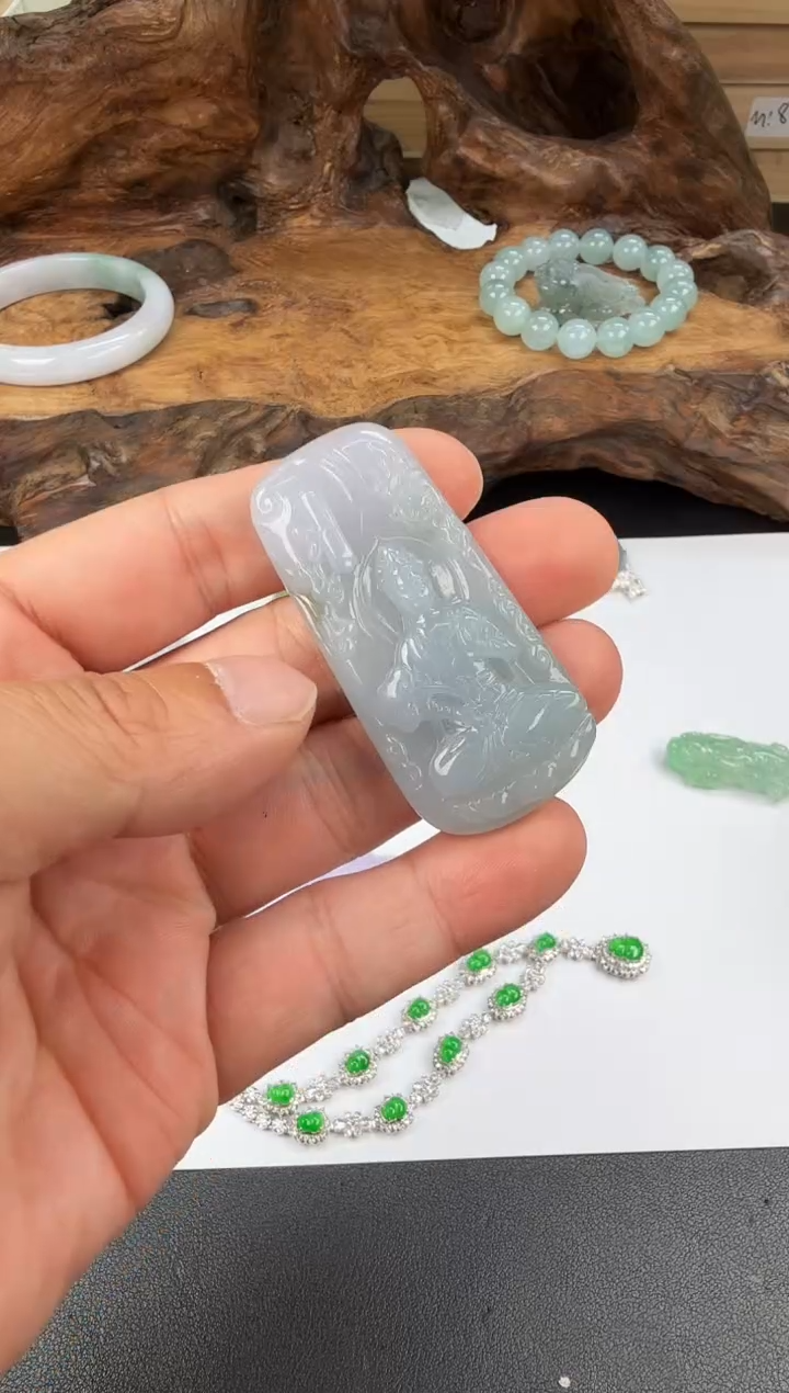 吊坠(不含链)未镶嵌翡翠翡翠饰品-126