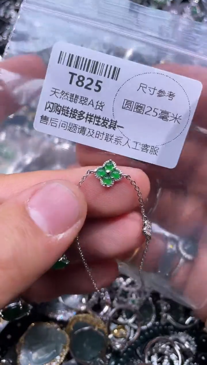 【闪购商品】翡翠颈饰未镶嵌T825手链