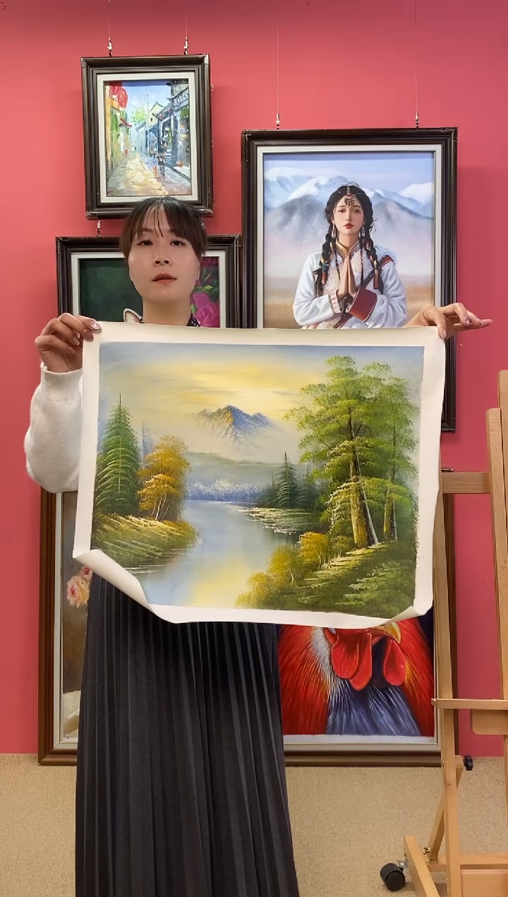 油画澎*湾 尺寸40*50画芯（不含框） 