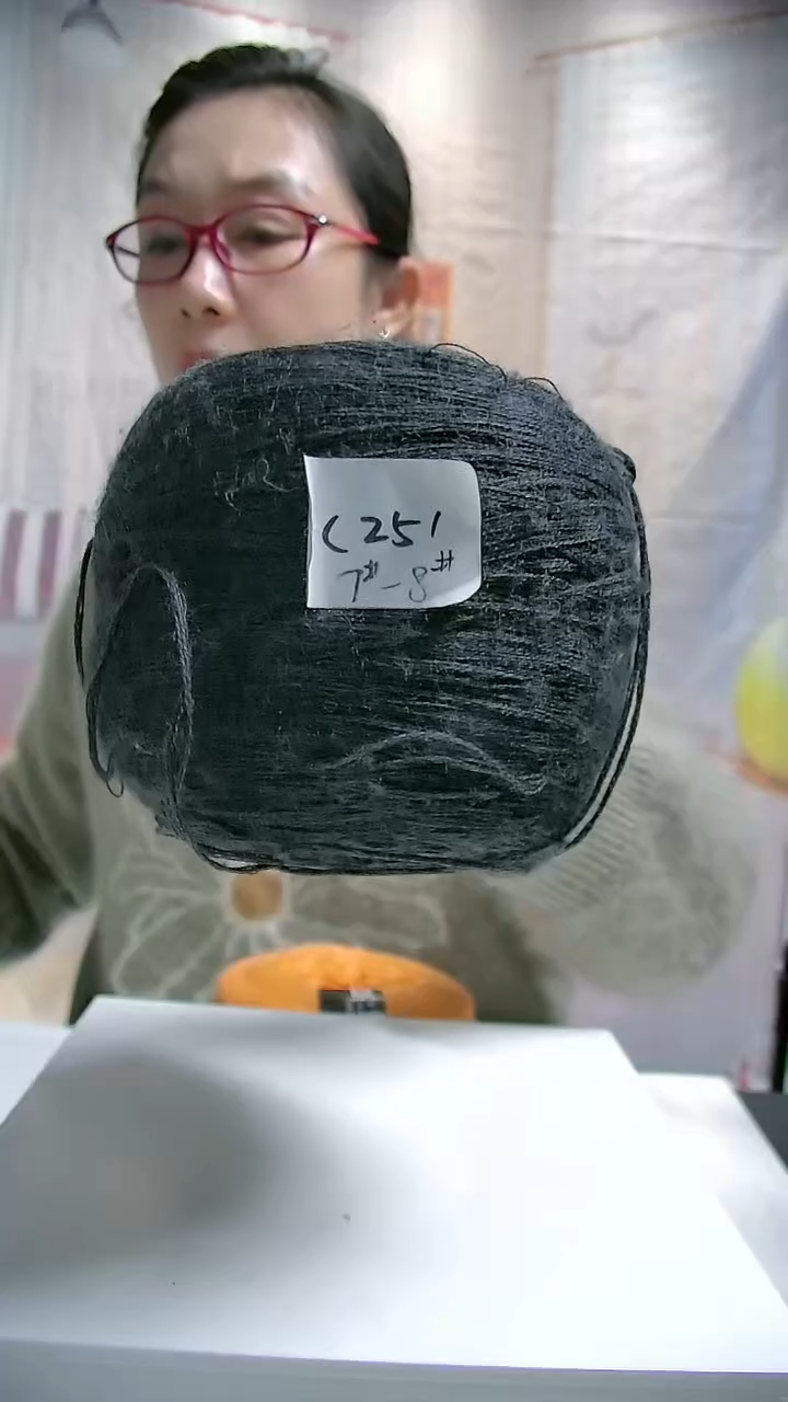   【C251炭灰色】中粗纯美丽诺羊毛1团(0.5斤)  (适用8号针)  