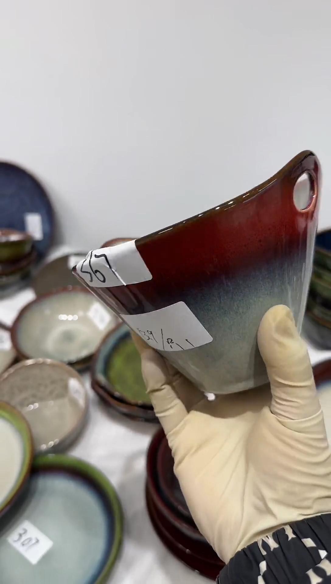 【闪购商品】瓷片筷子碗     孤品       