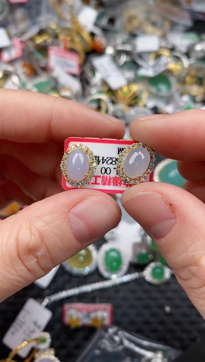 银S925镶嵌戒指翡翠10               4