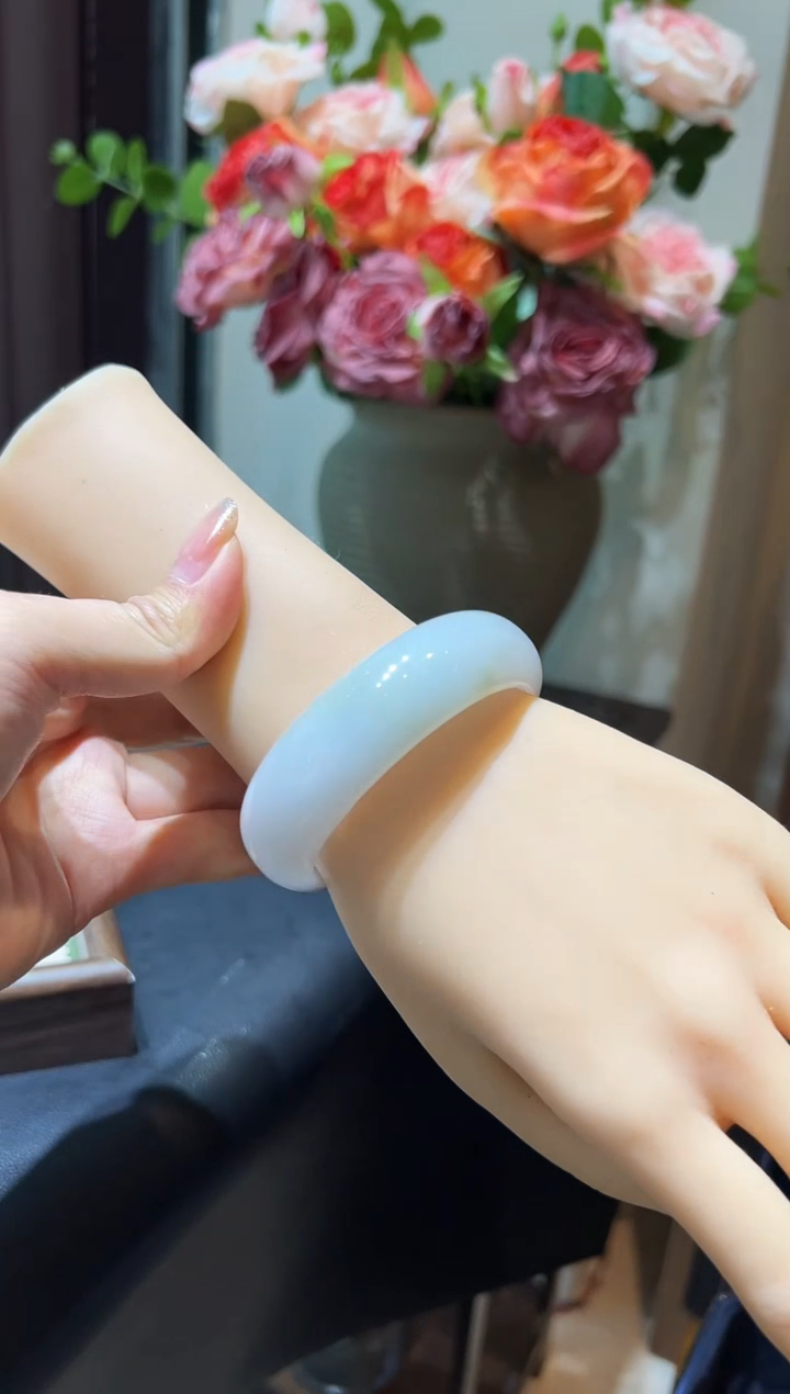 未镶嵌手镯翡翠圈口 54  55