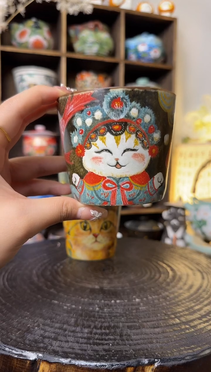 【闪购商品】唐老师京剧猫猪口杯
