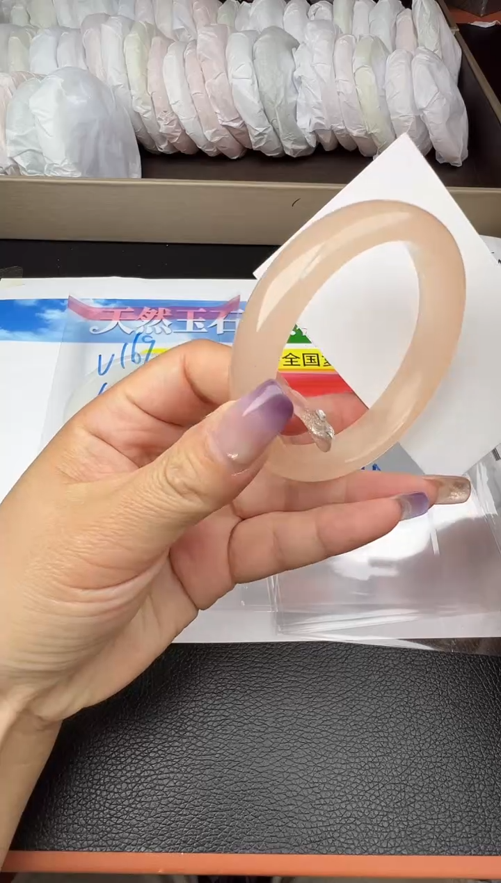 未镶嵌手镯石英质玉圈口56 57