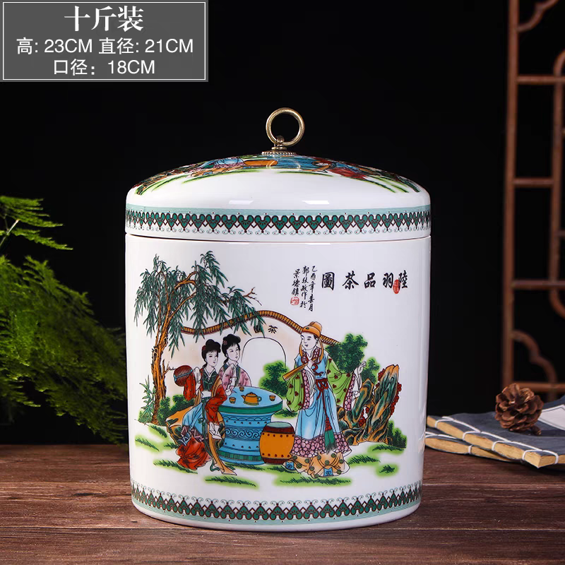 口径20高度23陆羽品茶图10斤装201