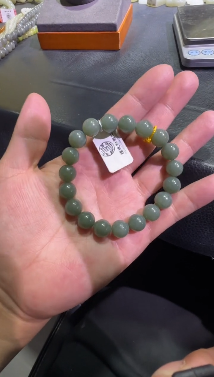 未镶嵌手链和田玉且末蓝手串（产地直发）